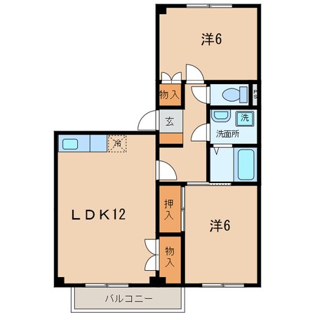 西尾口駅 徒歩19分 2階の物件間取画像